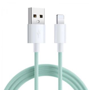 USB-A till Lightning kabel | 2.4A | 1m | Grön
