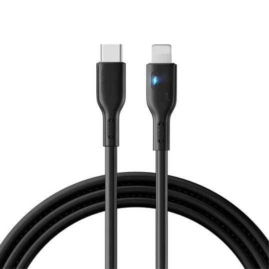 Joyroom Premium Series USB-C - Lightning Kabel 20W, 2m - Svart
