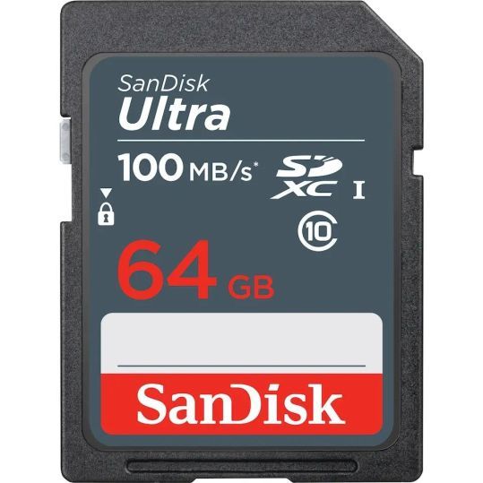 SanDisk Sdxc Ultra Uhs U1 A1 100MB/S 64GB