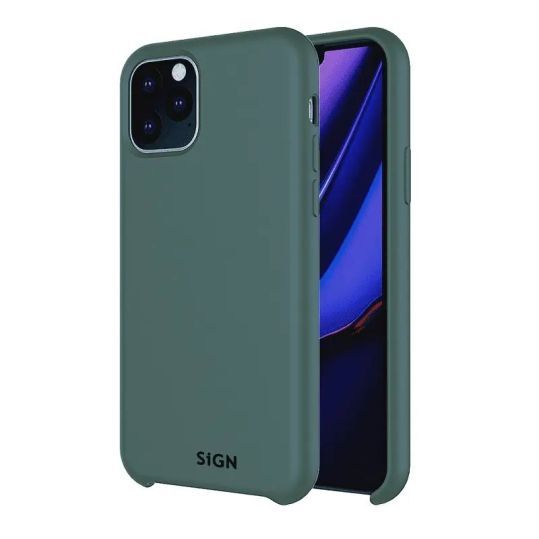 SiGN Liquid Silicone Case för iPhone 12 Pro Max - Grön