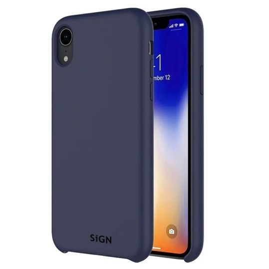 SiGN Liquid Silicone Case för iPhone X och XS - Blå