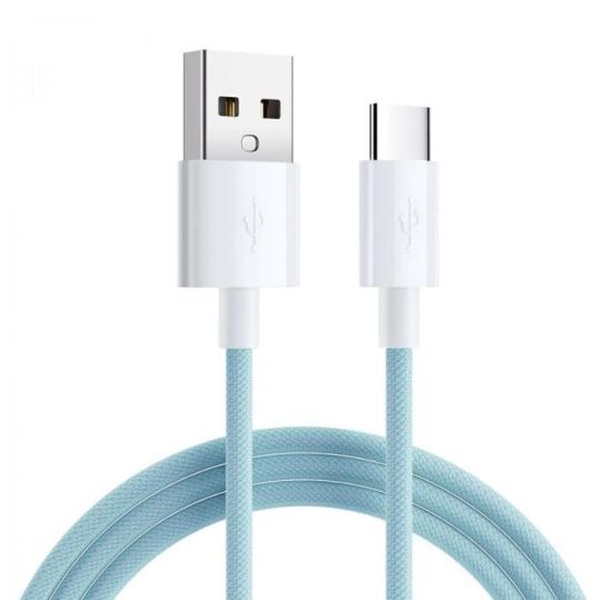 USB-A till USB-C kabel | 3A | 1m | Blå