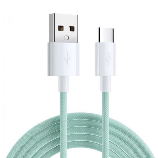 USB-A till USB-C kabel | 3A | 2m | Grön