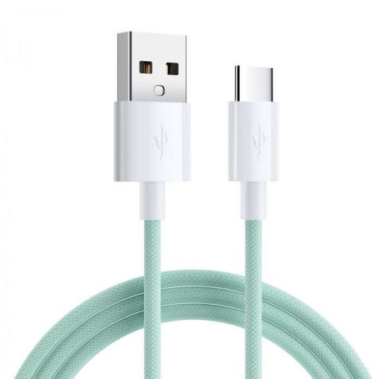 USB-A till USB-C kabel | 3A | 1m | Grön