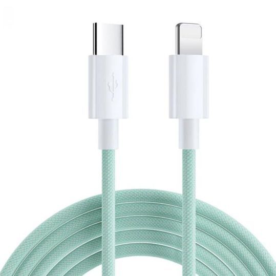 USB-C till Lightning kabel | 20W | 2m | Grön