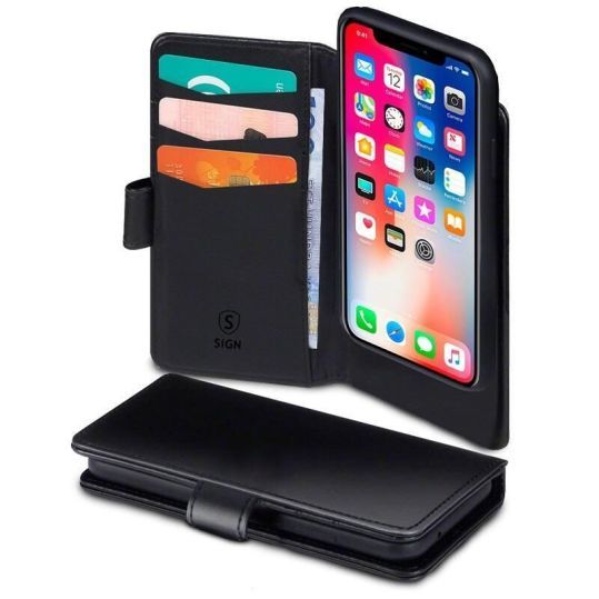 SiGN Plånboksfodral 2-i-1 för iPhone 13 Mini - Svart