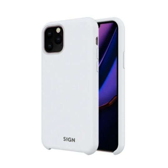 SiGN Liquid Silicone Case för iPhone 11 Pro Vit