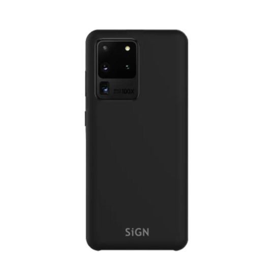 SiGN Liquid Silicone Case Samsung Galaxy S20 Ultra Svart
