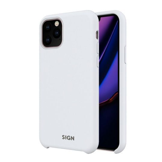 SiGN Liquid Silicone Case för iPhone 11 & XR - Vit
