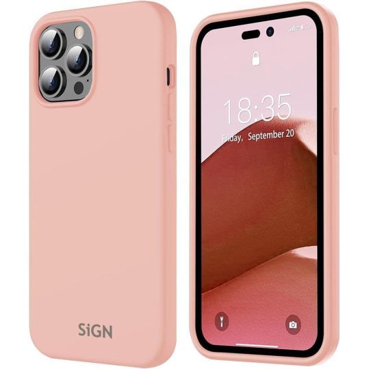 SiGN Liquid Silicone Case för iPhone 11 Pro Rosa