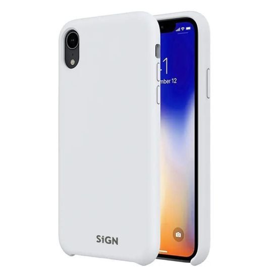 SiGN Liquid Silicone Case för iPhone X och XS - Vit