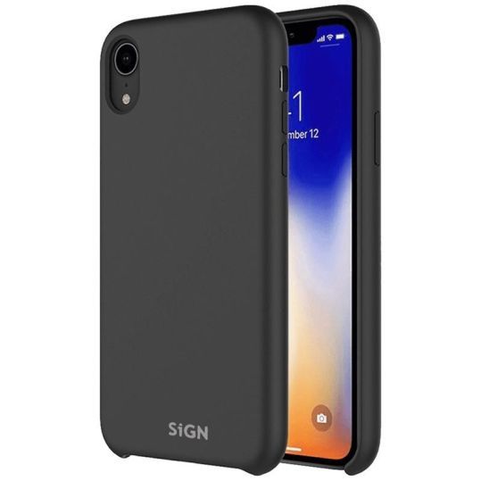 SiGN Liquid Silicone Case för iPhone X och XS - Svart