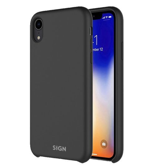 SiGN Liquid Silicone Case för iPhone XS Max - Svart
